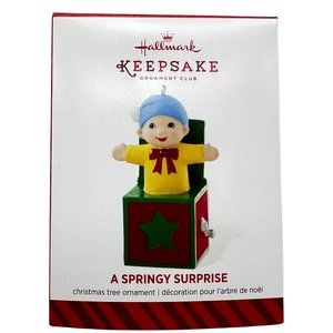 Hallmark Keepsake A SPRINGY SURPRISE Ornament Jack In Box 2014 Member Exclusive